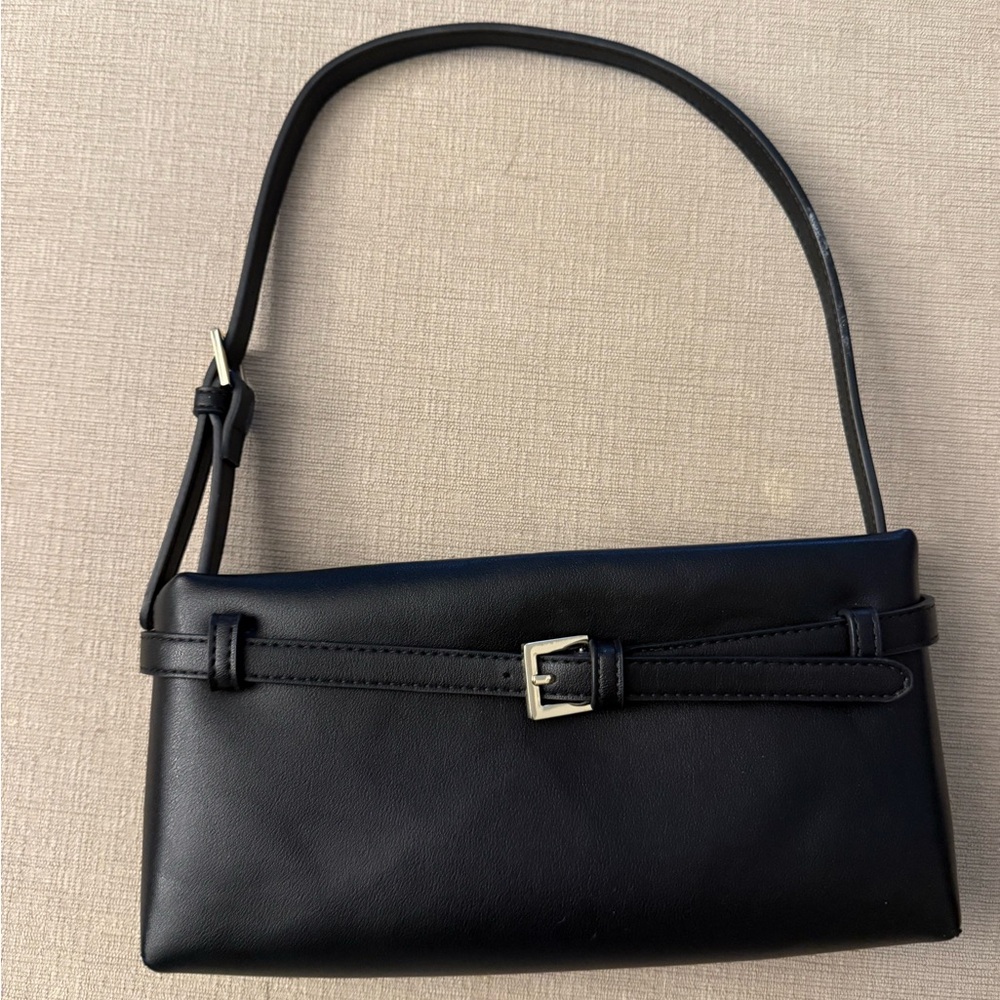 Abercrombie Leather Belted Shoulder Bag